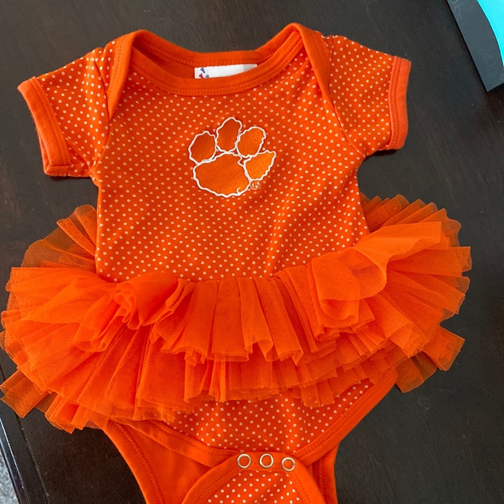 Newborn Clemson outfit for baby girl